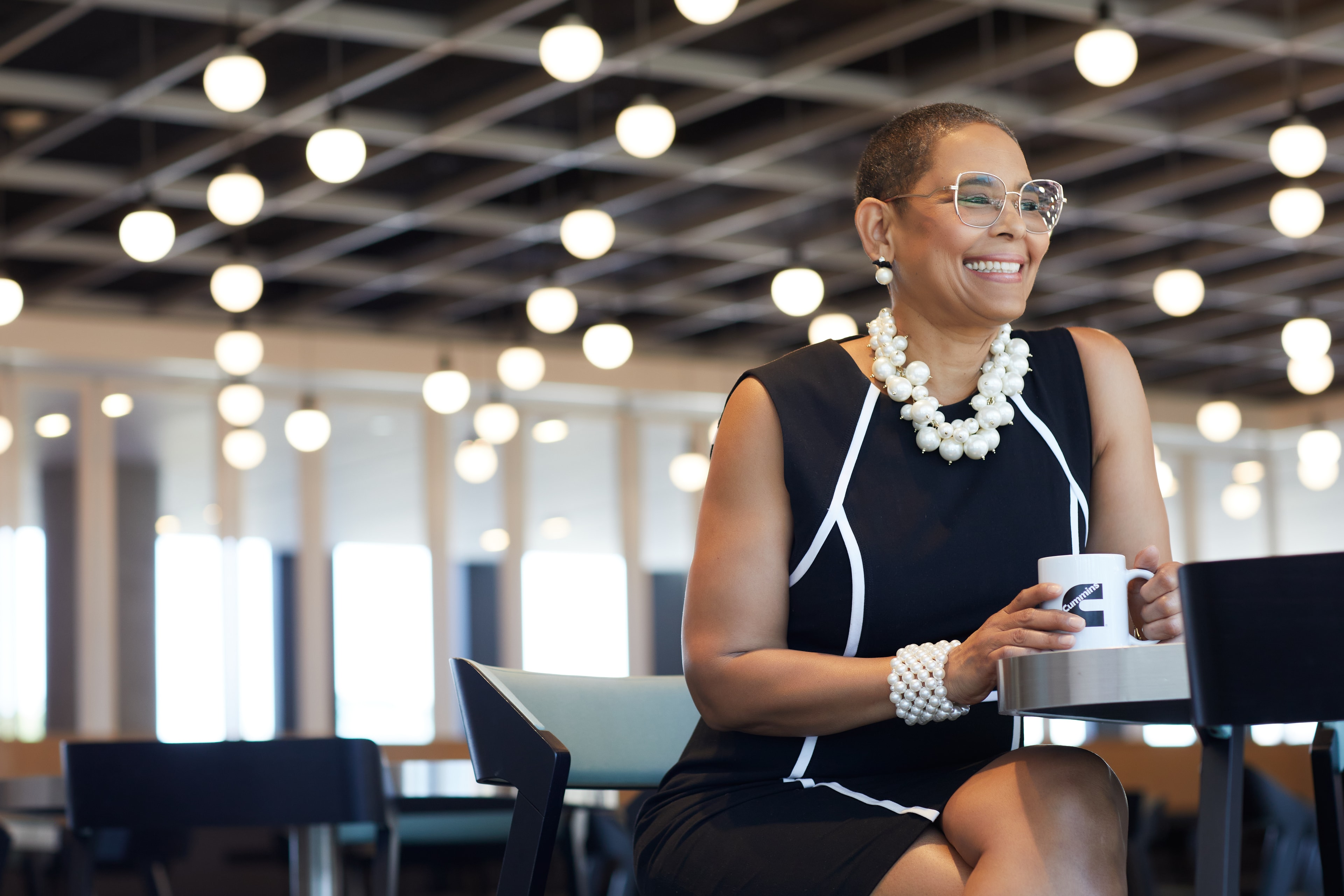 Professional woman working in modern office