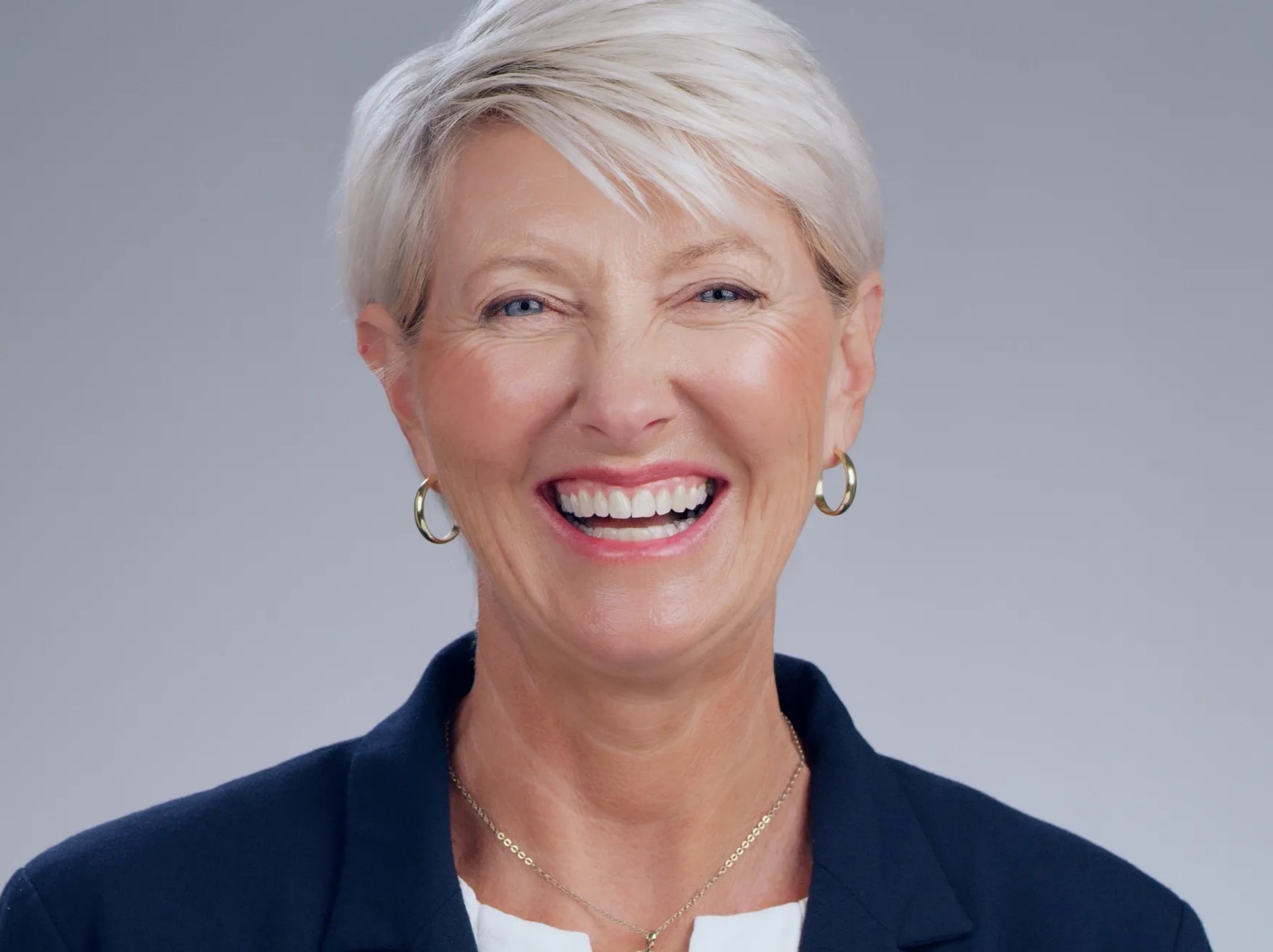 Mature woman smiling at camera portrait
